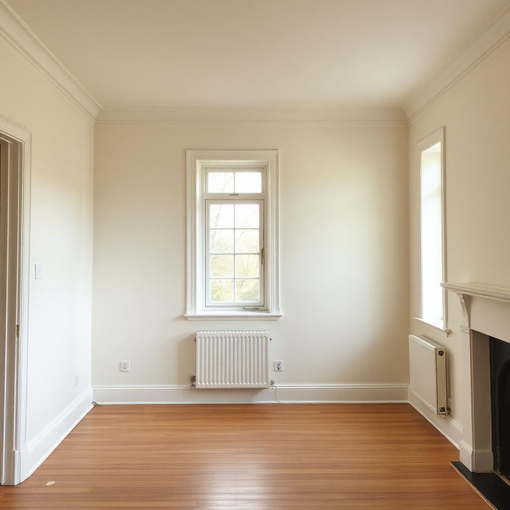 Freshly painted living room